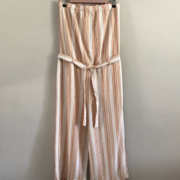 NWT Cloth & Stone | Strapless Frayed Jumpsuit | M - Picture 2 of 11